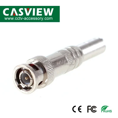 Solda (sem parafuso) Conector BNC Macho Conectores Elétricos Conectores CCTV Coaxiais Adaptador de Cabo Conector CCTV Atacado